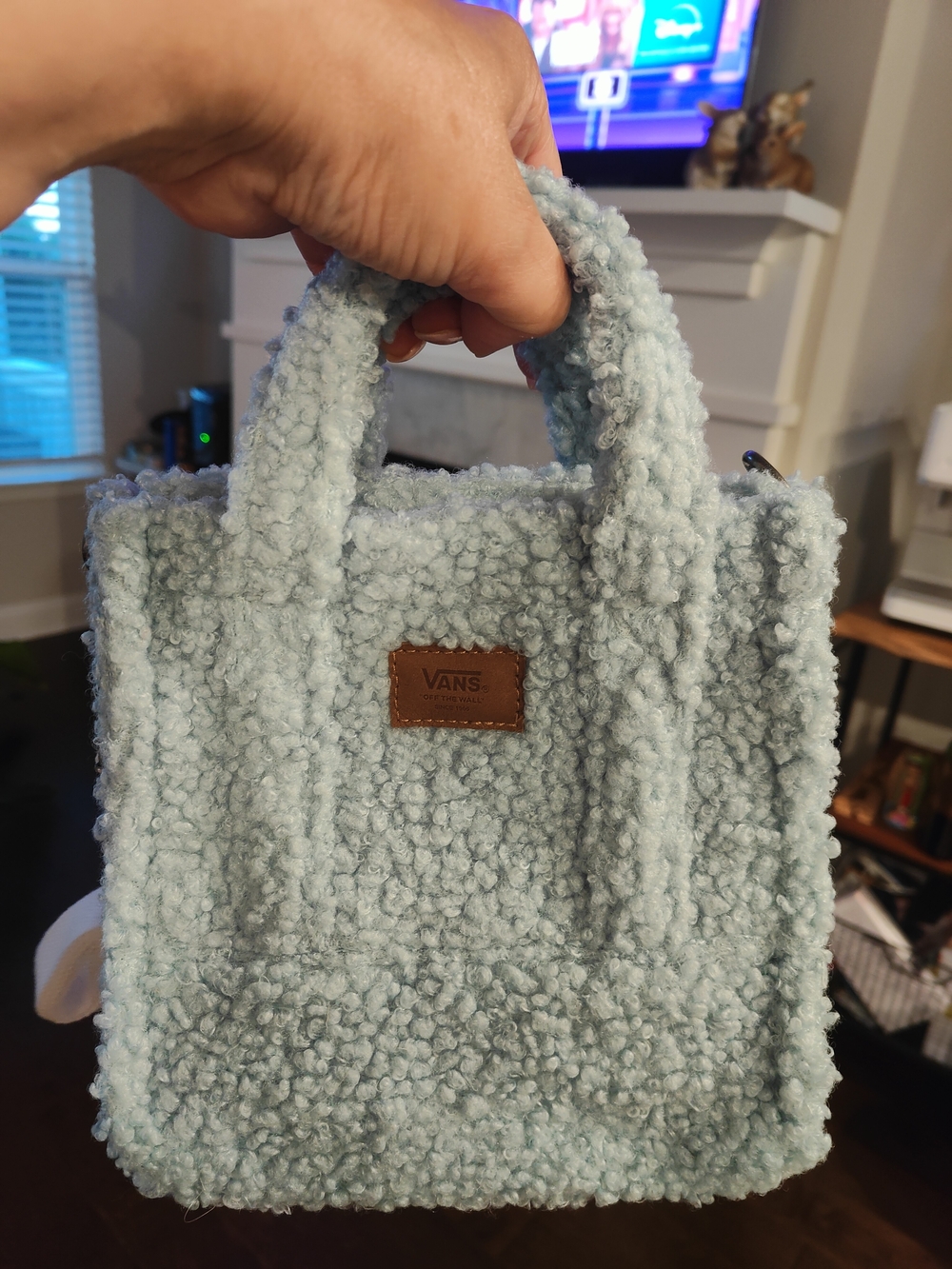Vans Light Blue Sherpa Mini Tote